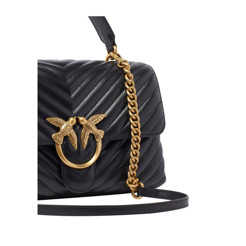 Pinko Borsa a mano Borsa Donna tracolla Love Lady Puff Nero oro P25 - PINKO 100043A0GK - Z99Q - UNI - Francavilla Moda